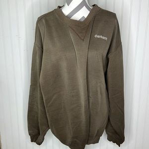Carhartt Crew Neck Sweatshirt Logo Size 4XL
